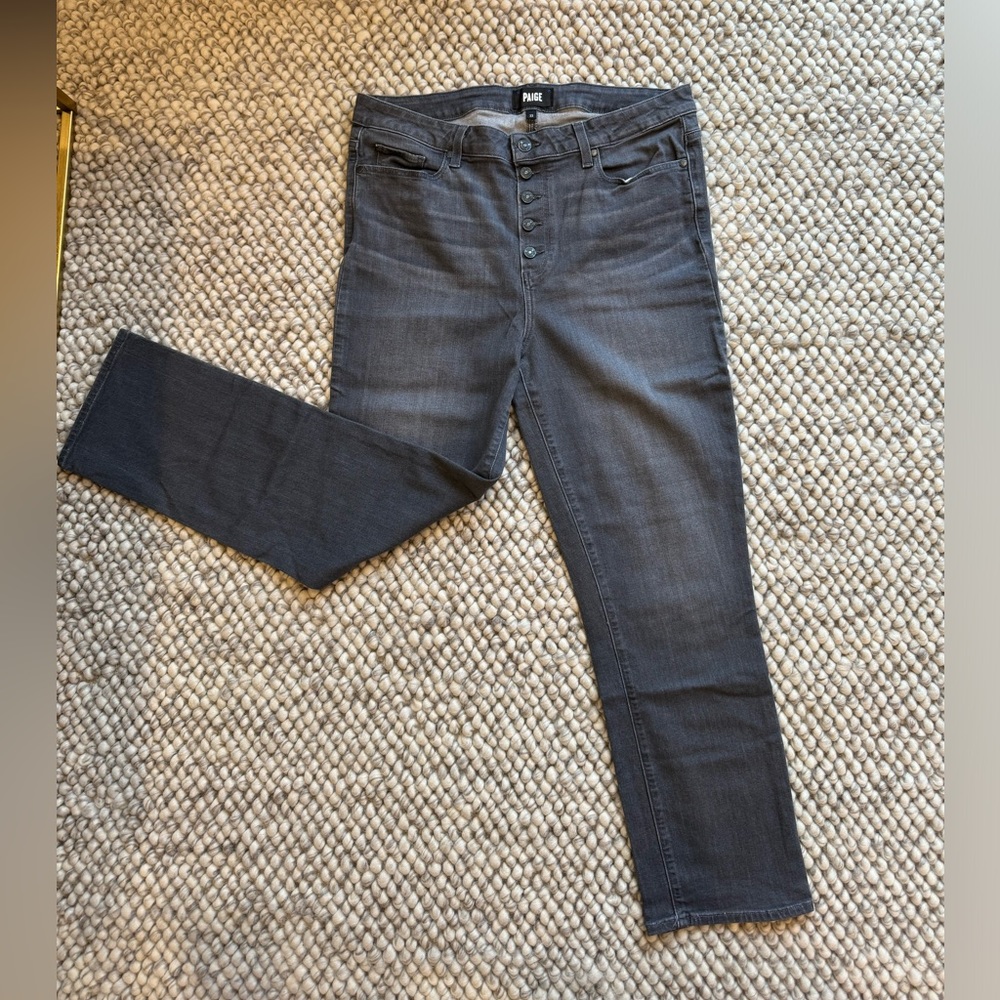 Paige straight leg button-fly Cindy denim